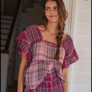 Anthropologie Gauzy Top